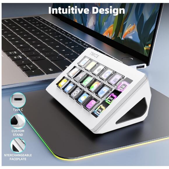 TMICE Stream Controller - Live Production Controller with 15 Customizable LCD Ke - Picture 2 of 7